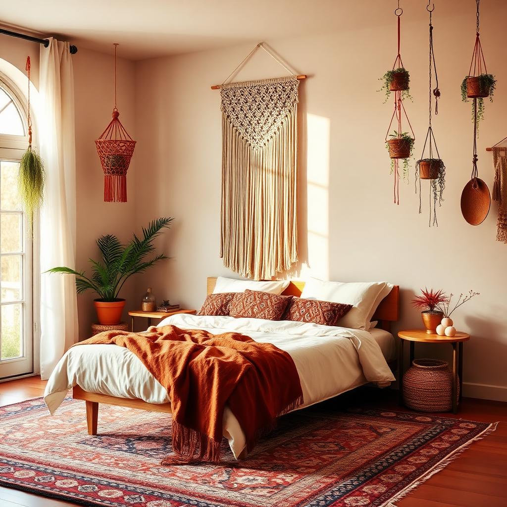 Bohemian aesthetic room