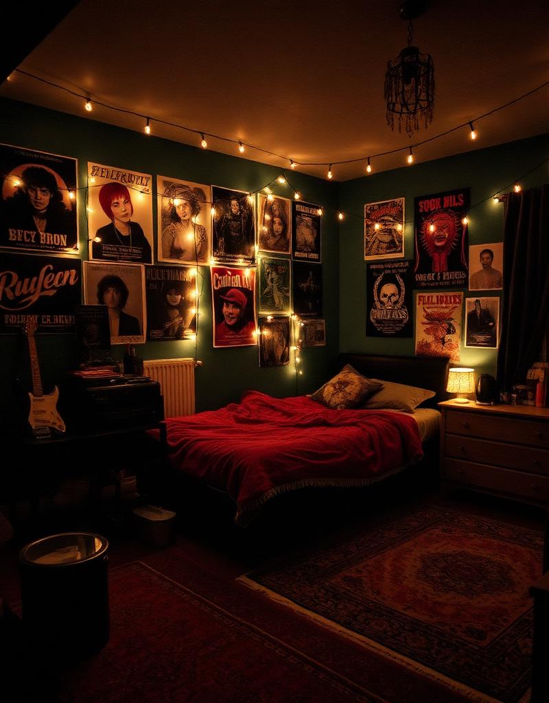 Grunge aesthetic room