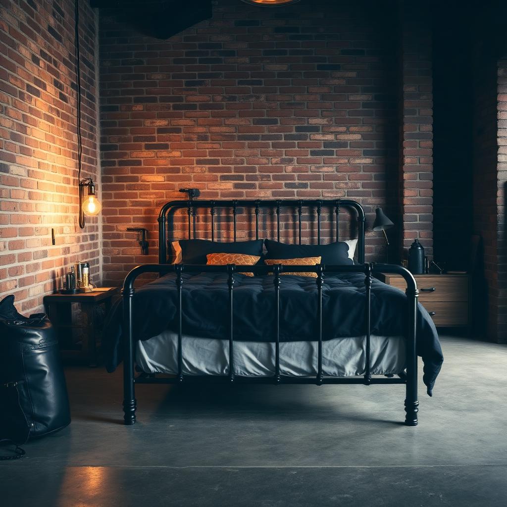 Industrial aesthetic room