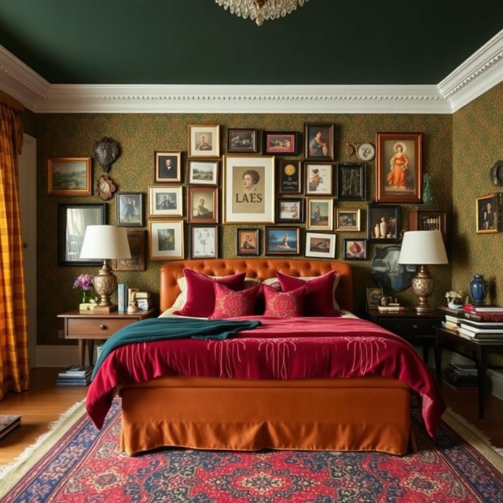 Maximalist aesthetic room