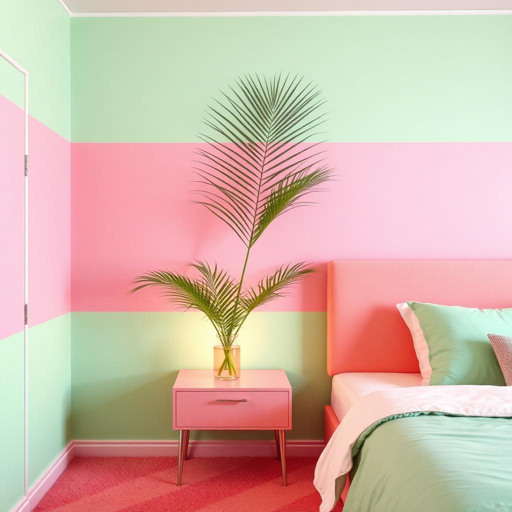 Vaporwave aesthetic room