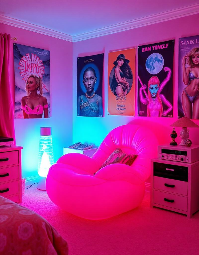 Y2K aesthetic room
